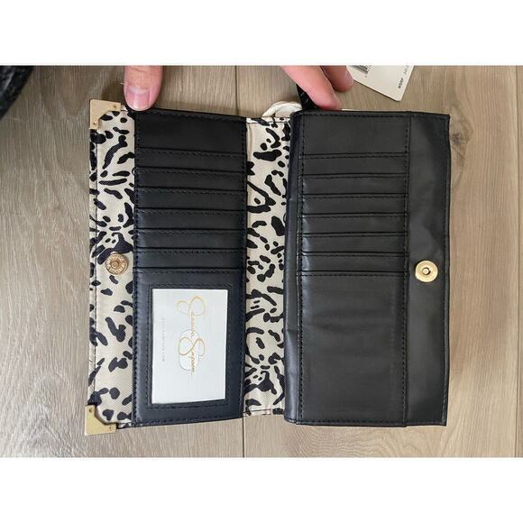 NWT Jessica Simpson Frankie Wallet in Black - Picture 6 of 12